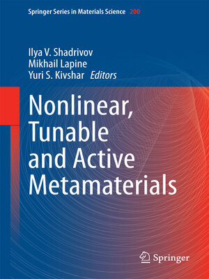 cover image of Nonlinear, Tunable and Active Metamaterials